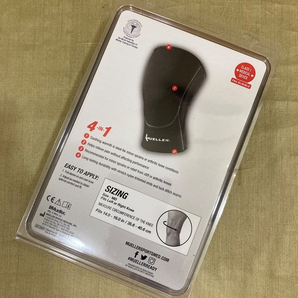 NWT Mueller Sport Care Knee Sleeve, size M, closed patella - Picture 2 of 6